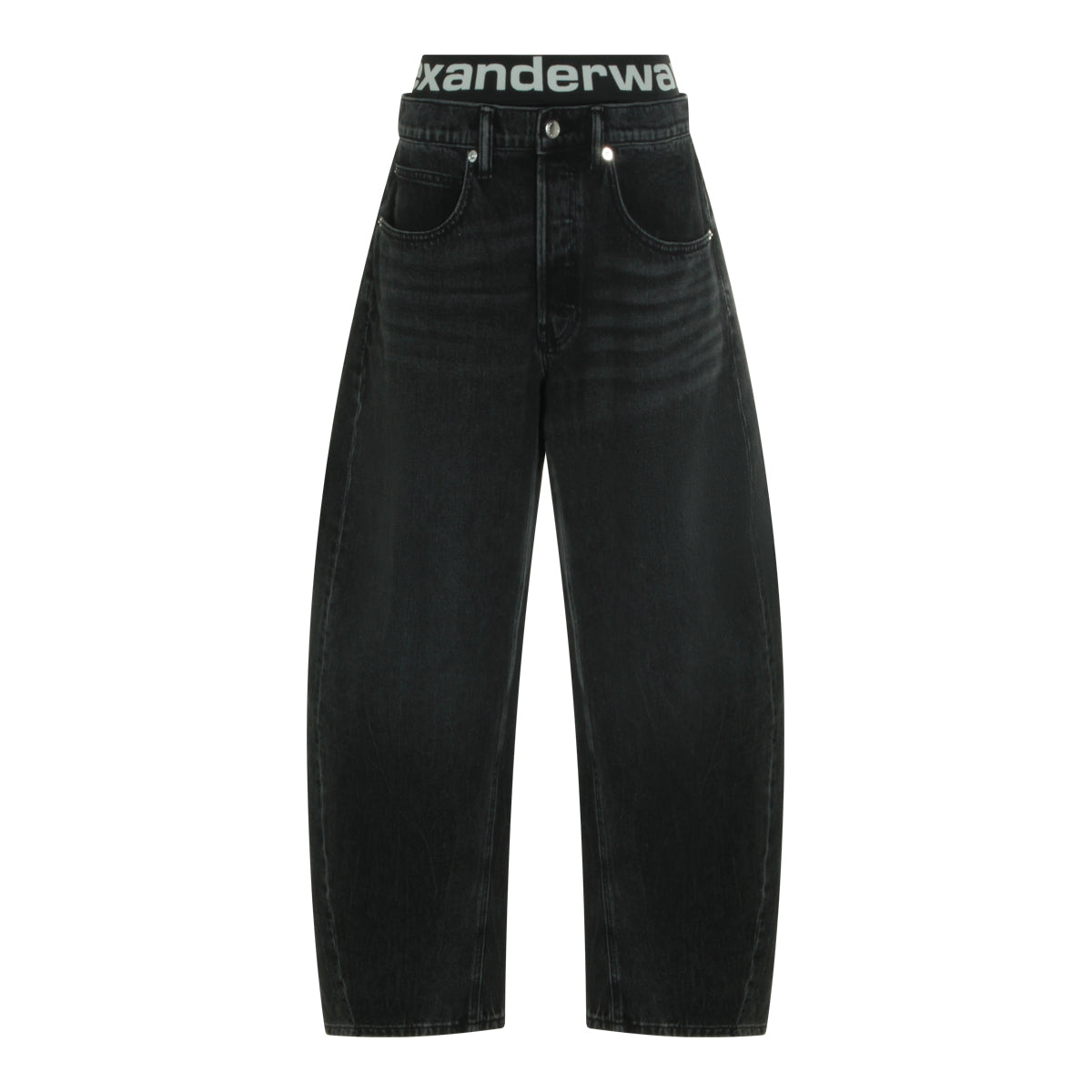 DARK GREY COTTON JEANS