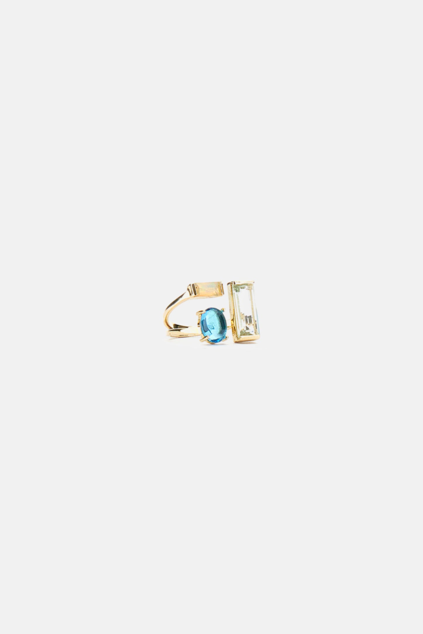 DOBLE BAGUETTE OVAL RING