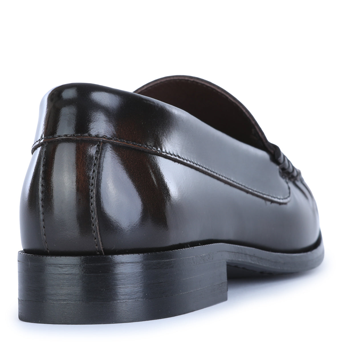 COFFEE LEATHER LOAFERS