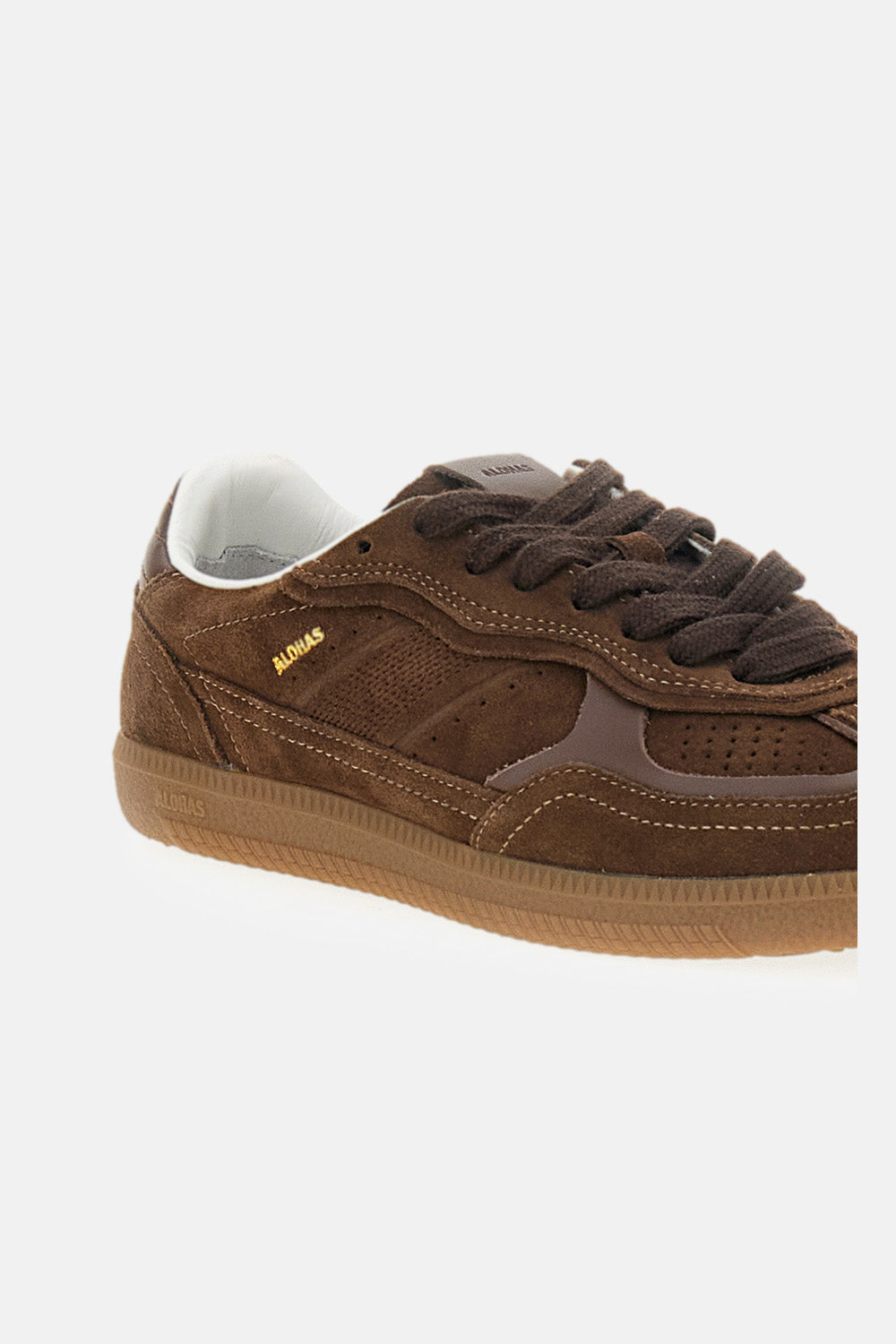 TB.490 RIFE CHOCOLATE BROWN LEATHER SNEAKERS