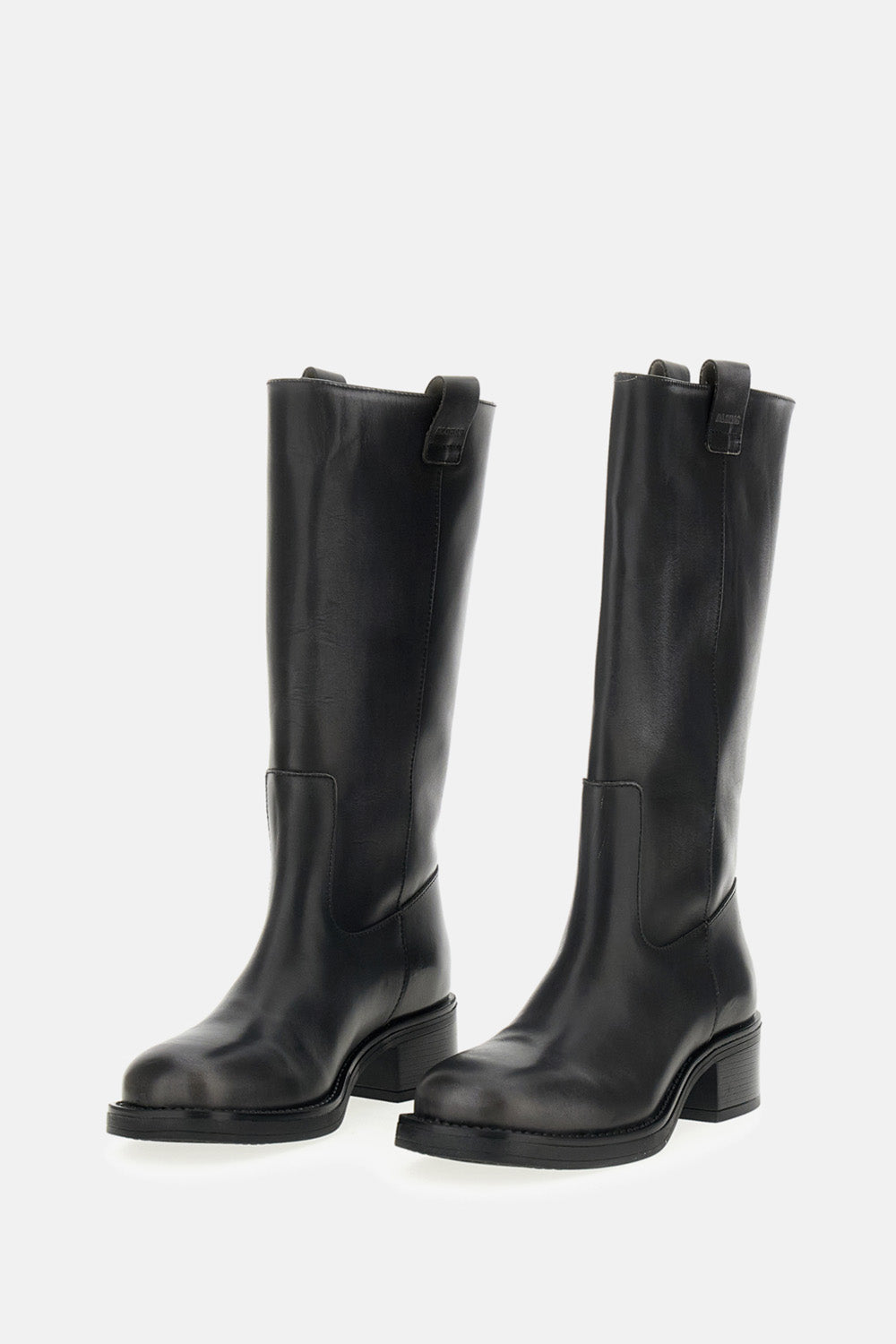 SAJAN VINTAGE EFFECT LEATHER BOOTS