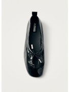 ROSALIND BLACK PATENT LEATHER BALLET FLATS