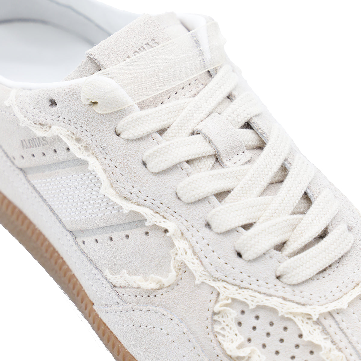 CREAM LEATHER TB 490 CROCHET SNEAKERS