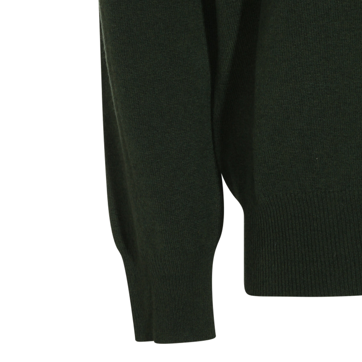 DARK GREEN WOOL KNITWEAR