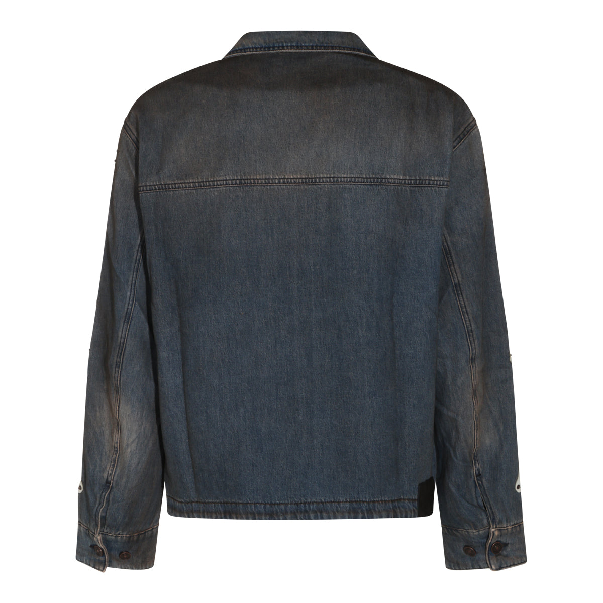 DARK GREY COTTON CASUAL JACKET