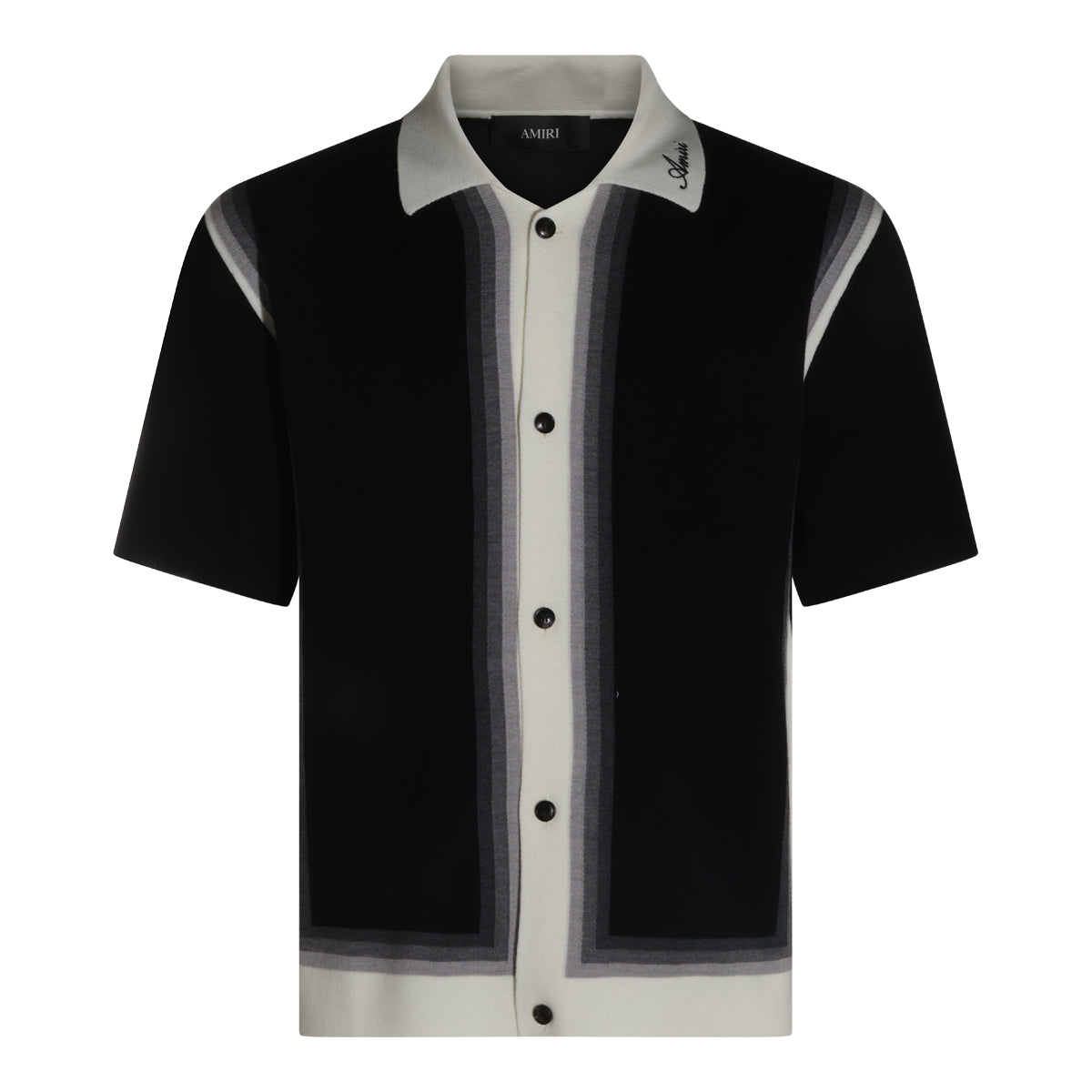 BLACK WOOL LASSO SHIRT