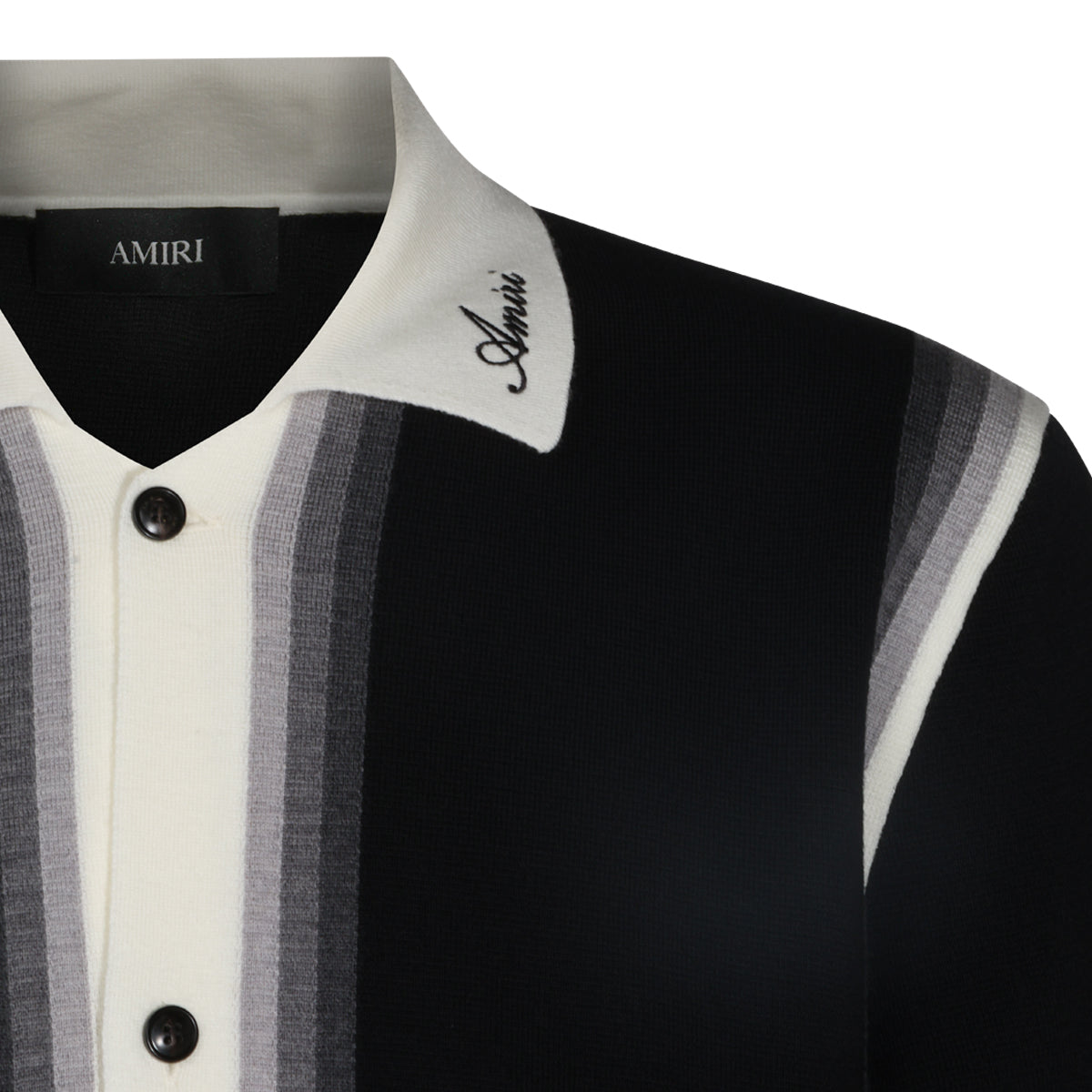 BLACK WOOL LASSO SHIRT