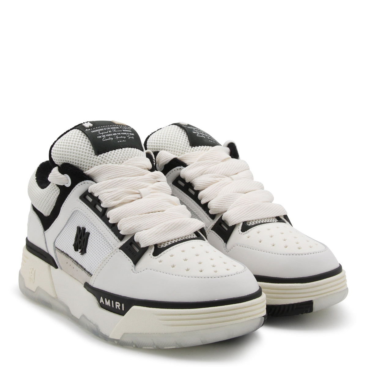 WHITE AND BLACK MA-1 SNEAKERS