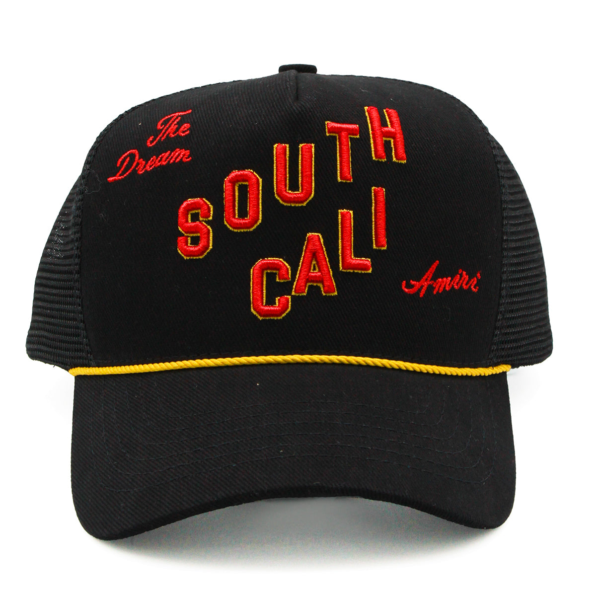 BLACK COTTON SOUTH CALI TRUCKER HAT