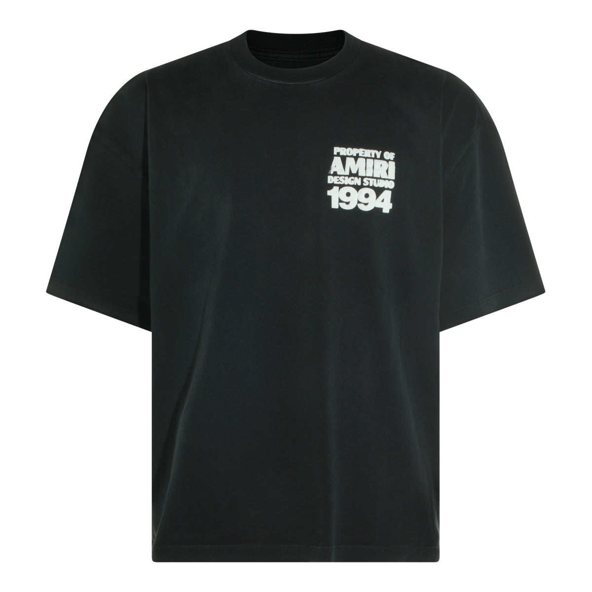BLACK COTTON T-SHIRT