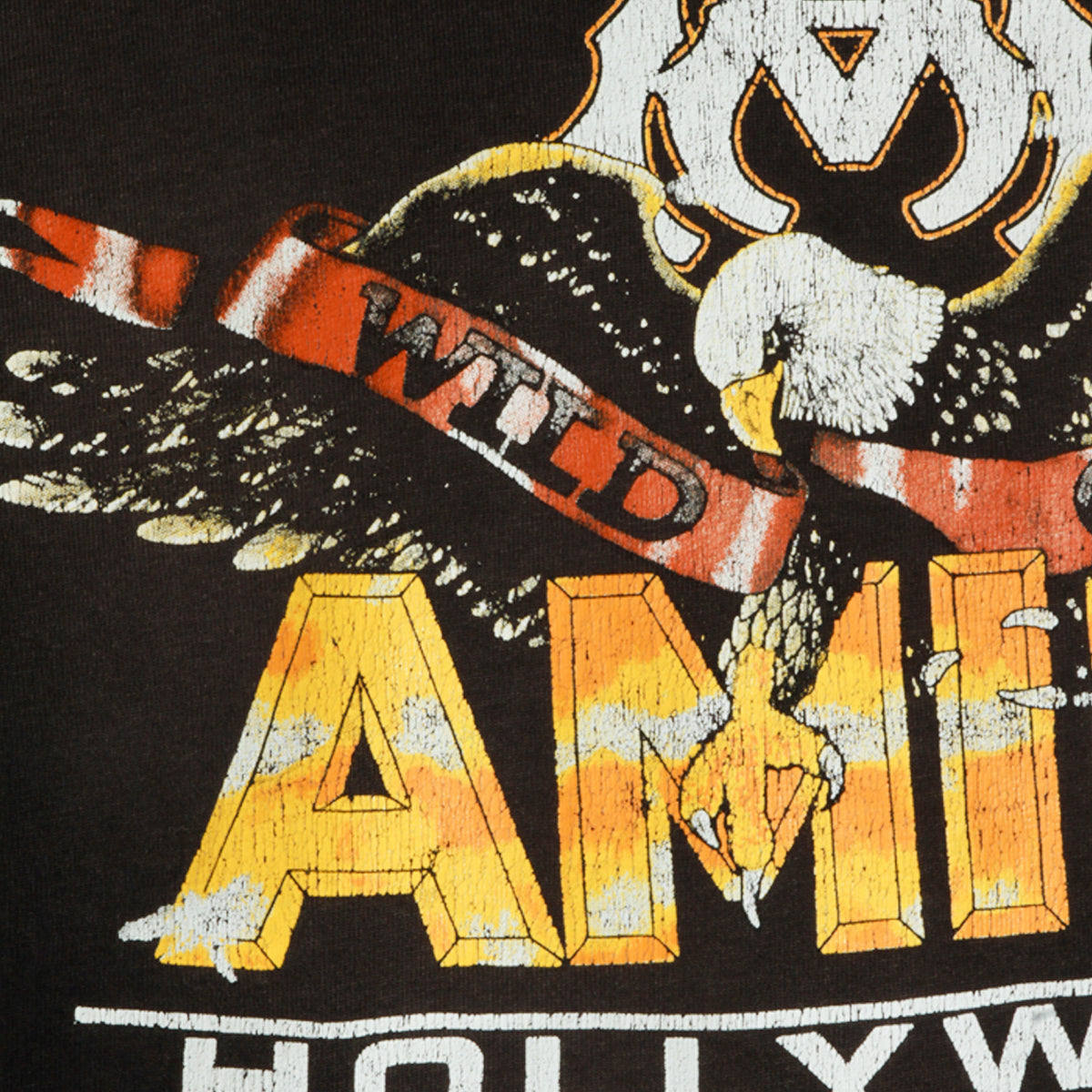 BLACK COTTON EAGLE T-SHIRT