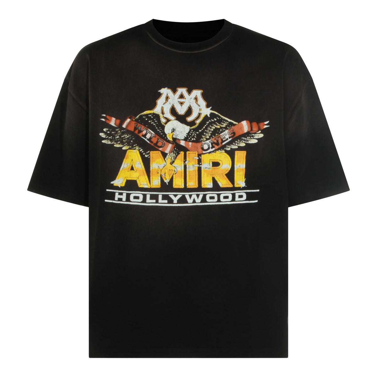 BLACK COTTON EAGLE T-SHIRT