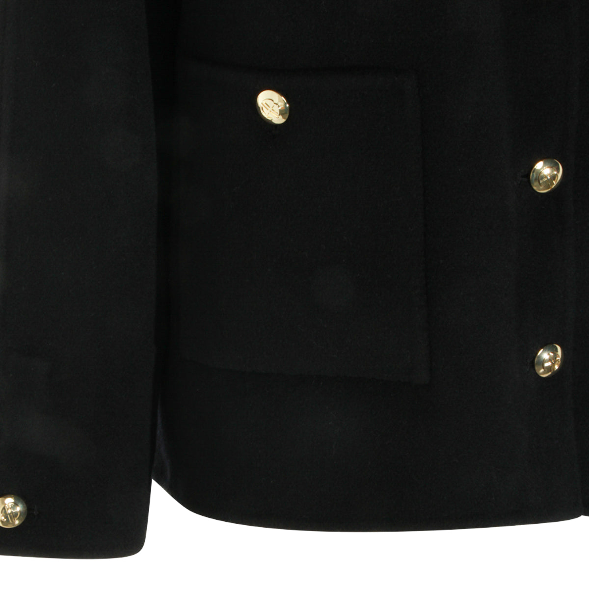BLACK WOOL LUKA CASUAL JACKET