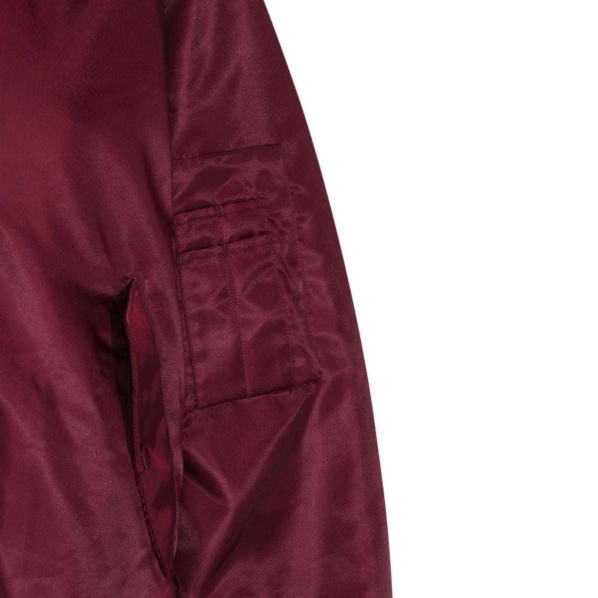 BURGUNDY LEON BOMBER JACKET