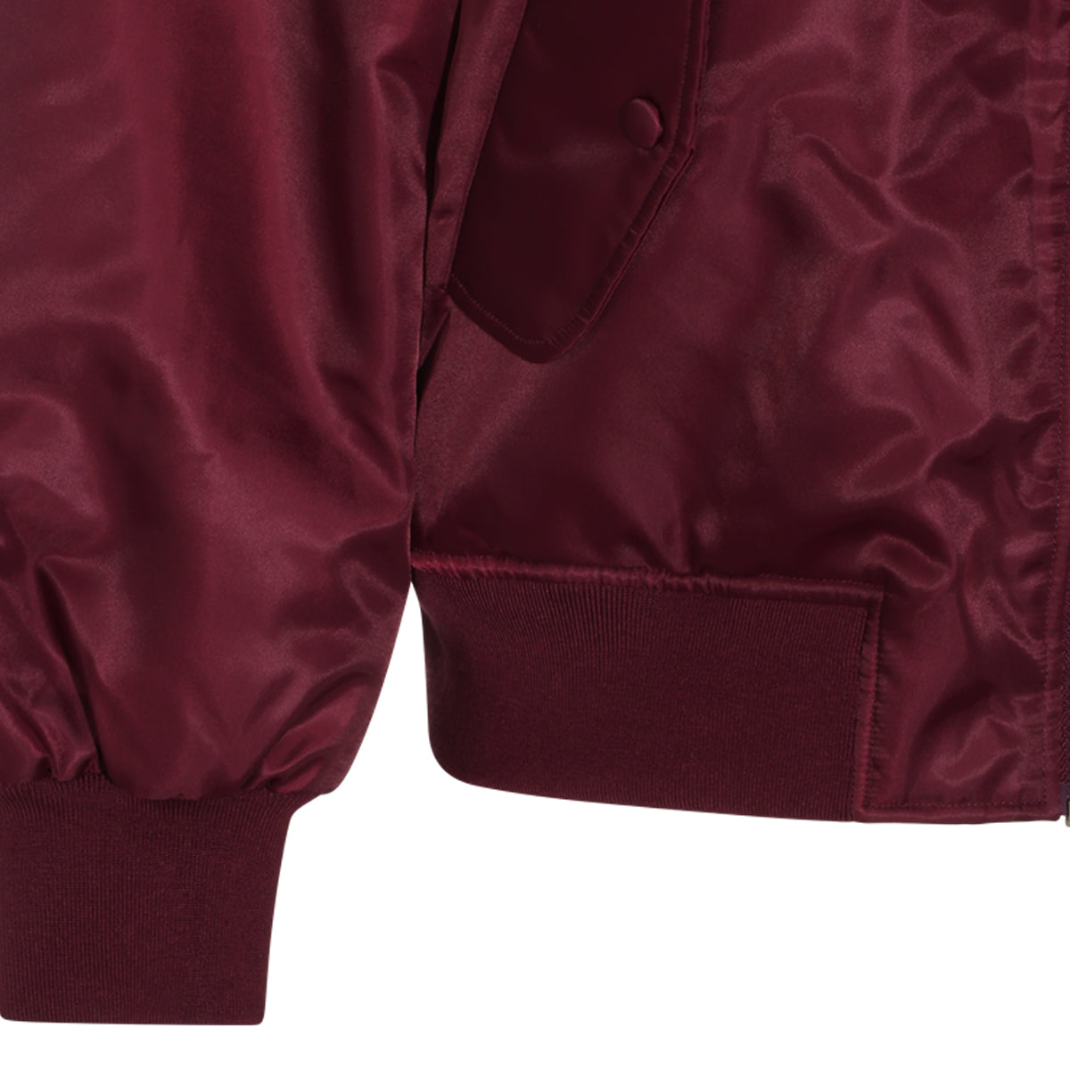 BURGUNDY LEON BOMBER JACKET