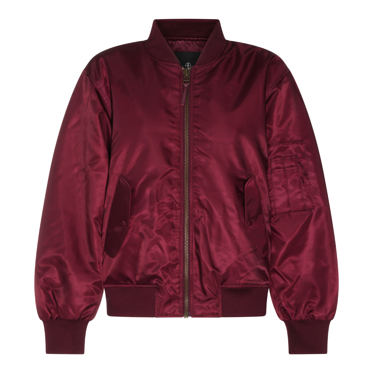 BURGUNDY LEON BOMBER JACKET