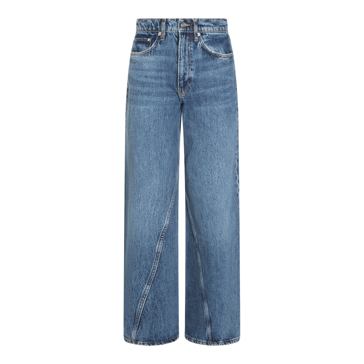 WASHED BLUE DENIM BRIE JEANS