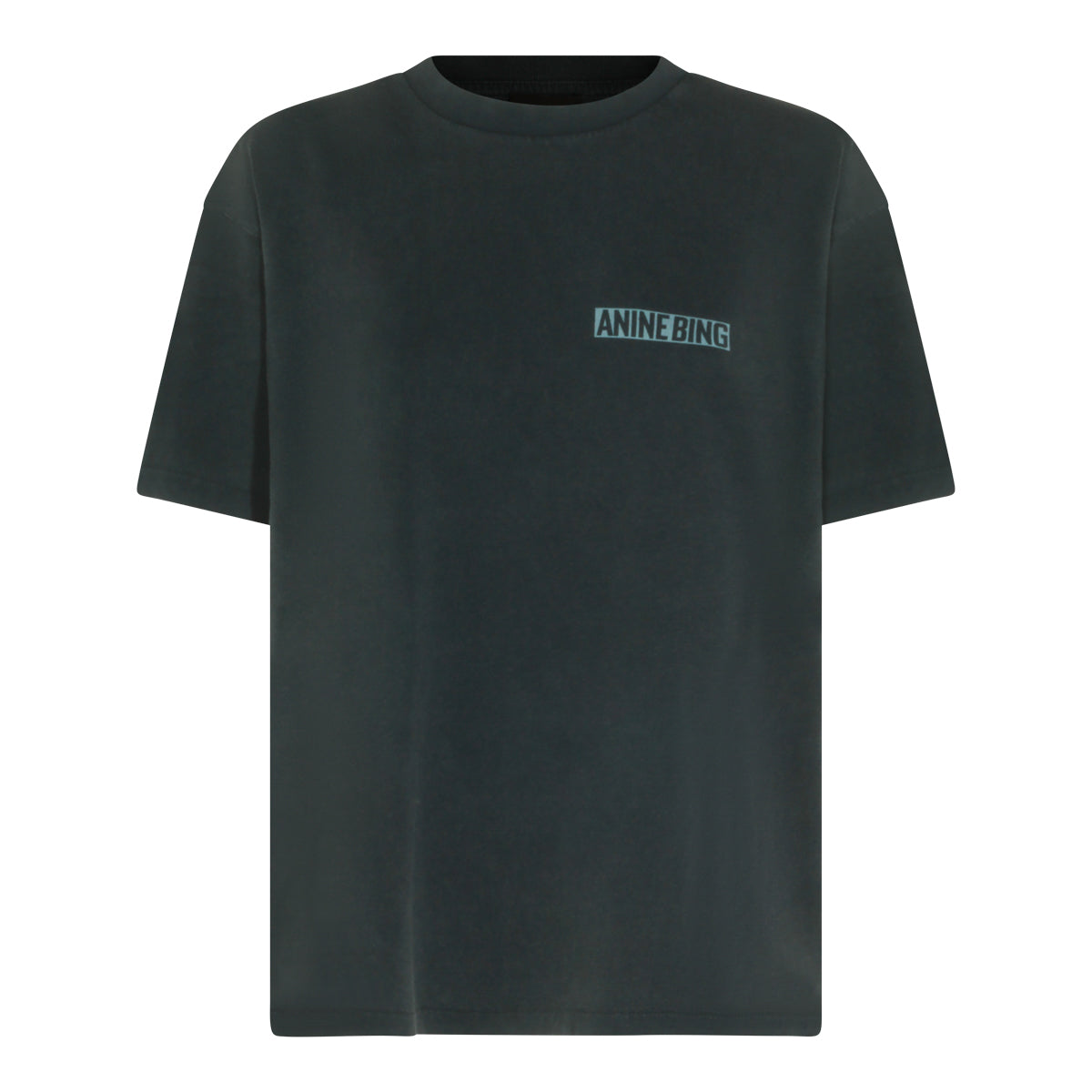 BLACK COTTON CADE TEE PALM T-SHIRT