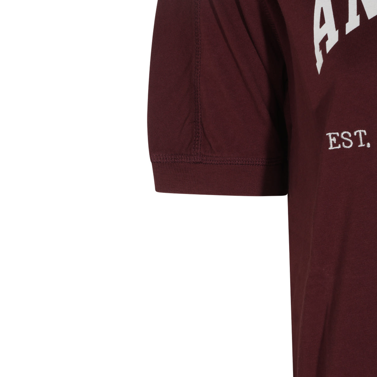 BURGUNDY COTTON JAYLIN TEE COLLEGIATE T-SHIRT