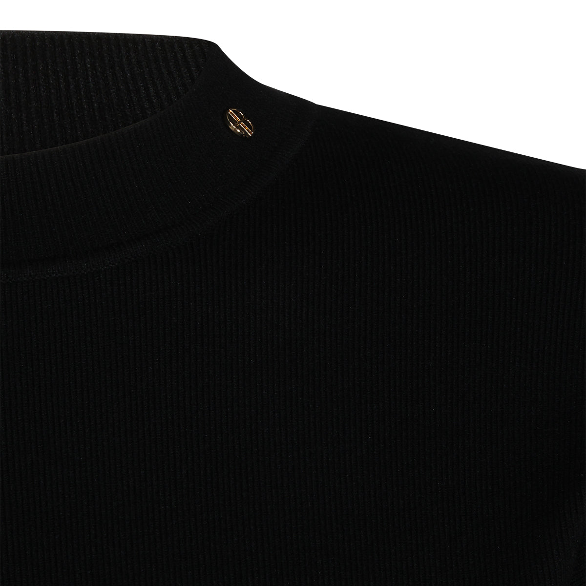 BLACK STRETCH IMANE SWEATER