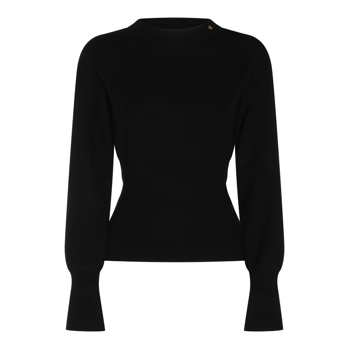 BLACK STRETCH IMANE SWEATER
