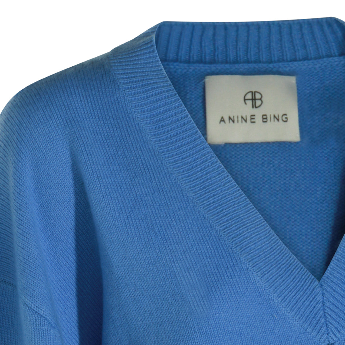 BLUE CASHMERE LEE SWEATER