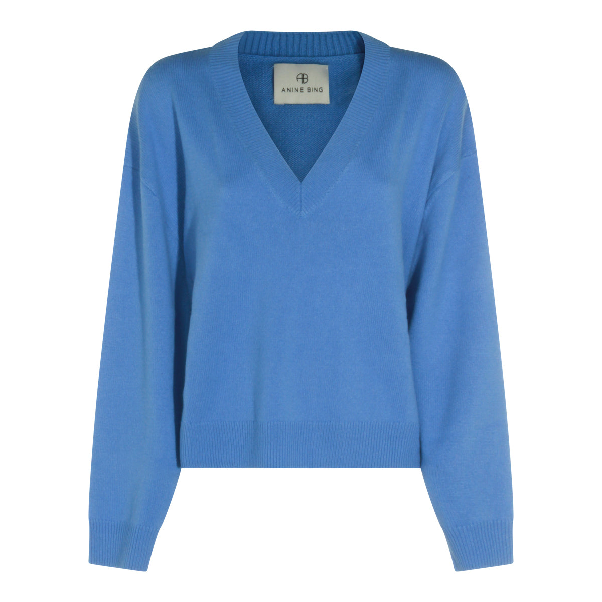 BLUE CASHMERE LEE SWEATER
