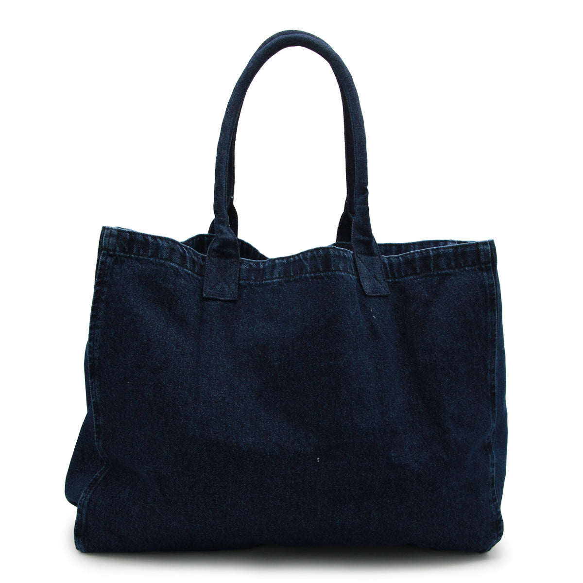DARK BLUE COTTON LEO DENIM TOTE