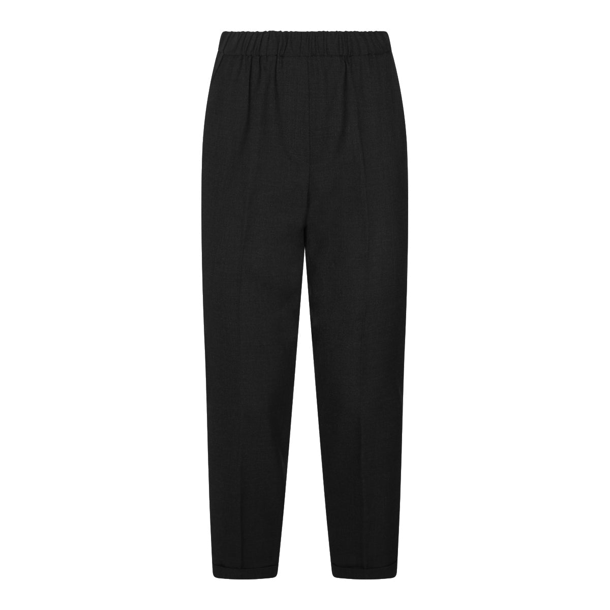 BLACK WOOL PANT