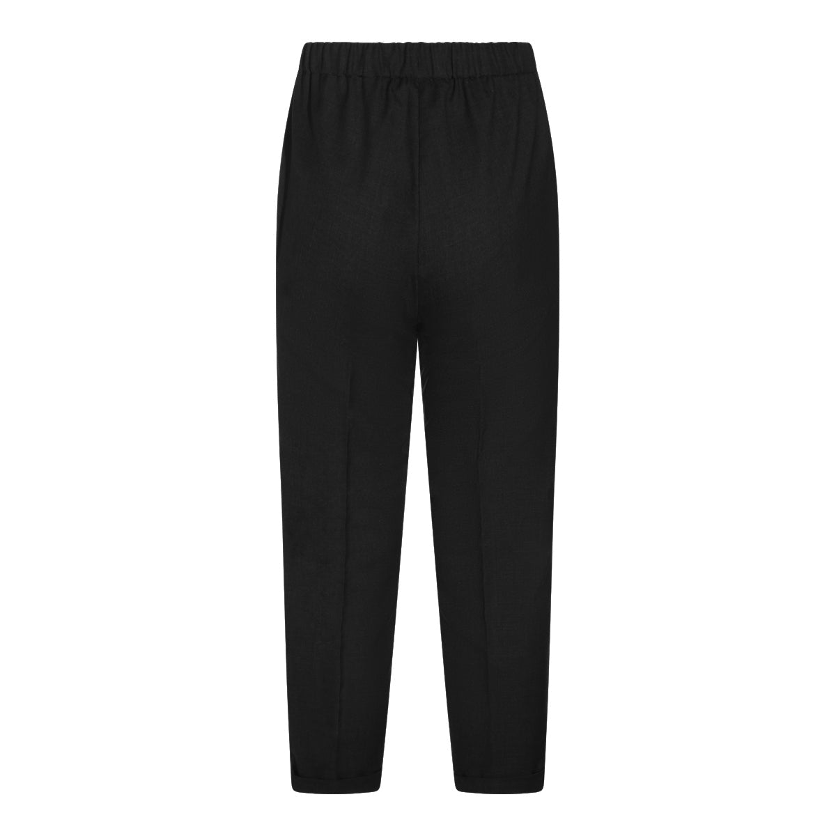 BLACK WOOL PANT