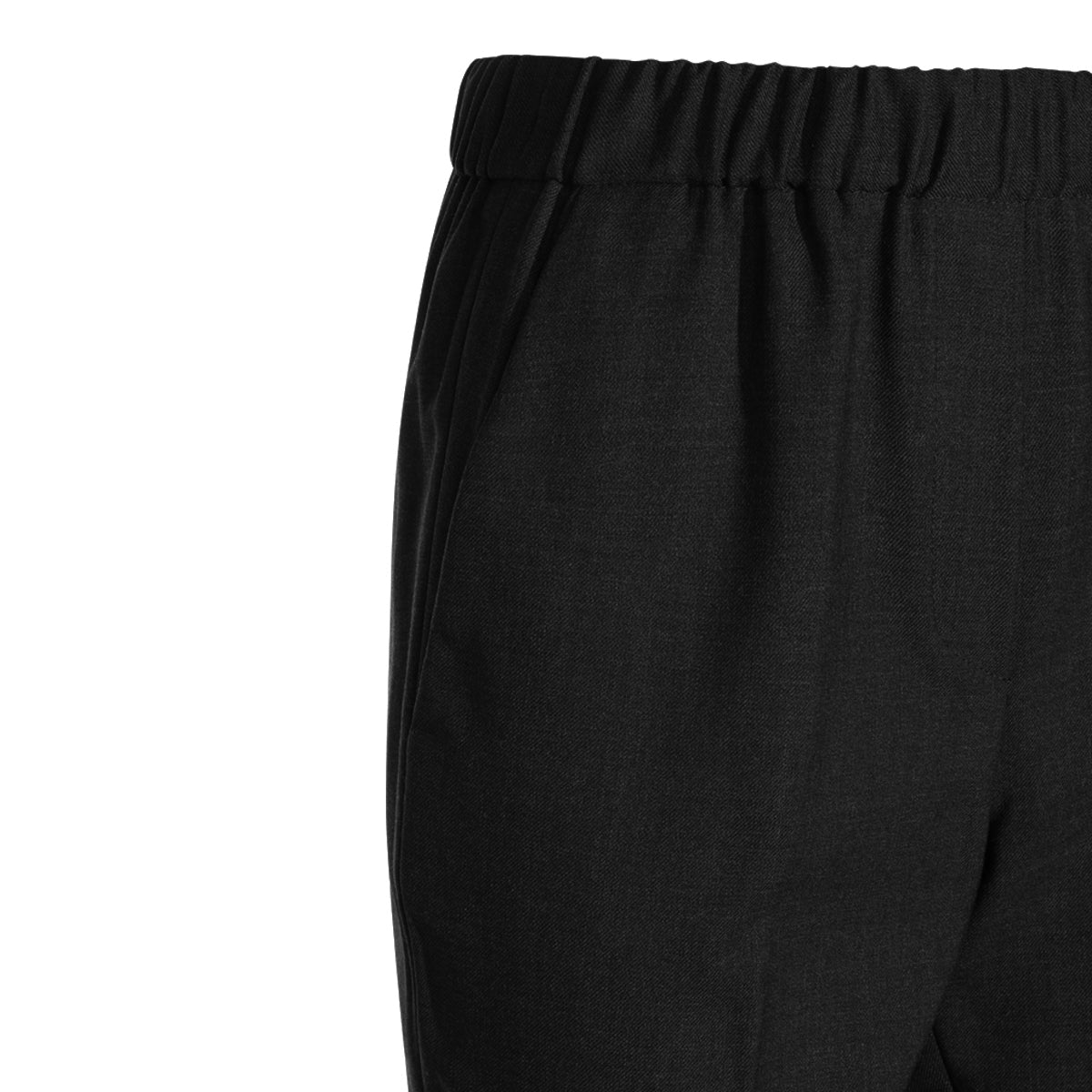 BLACK WOOL PANT