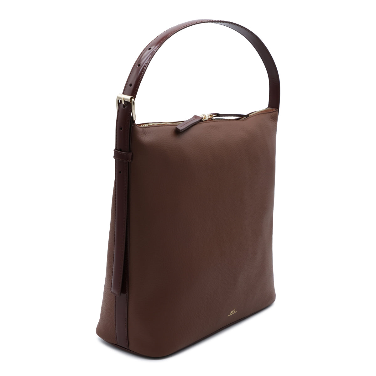 HAZELNUT LEATHER VERA SHOULDER BAG