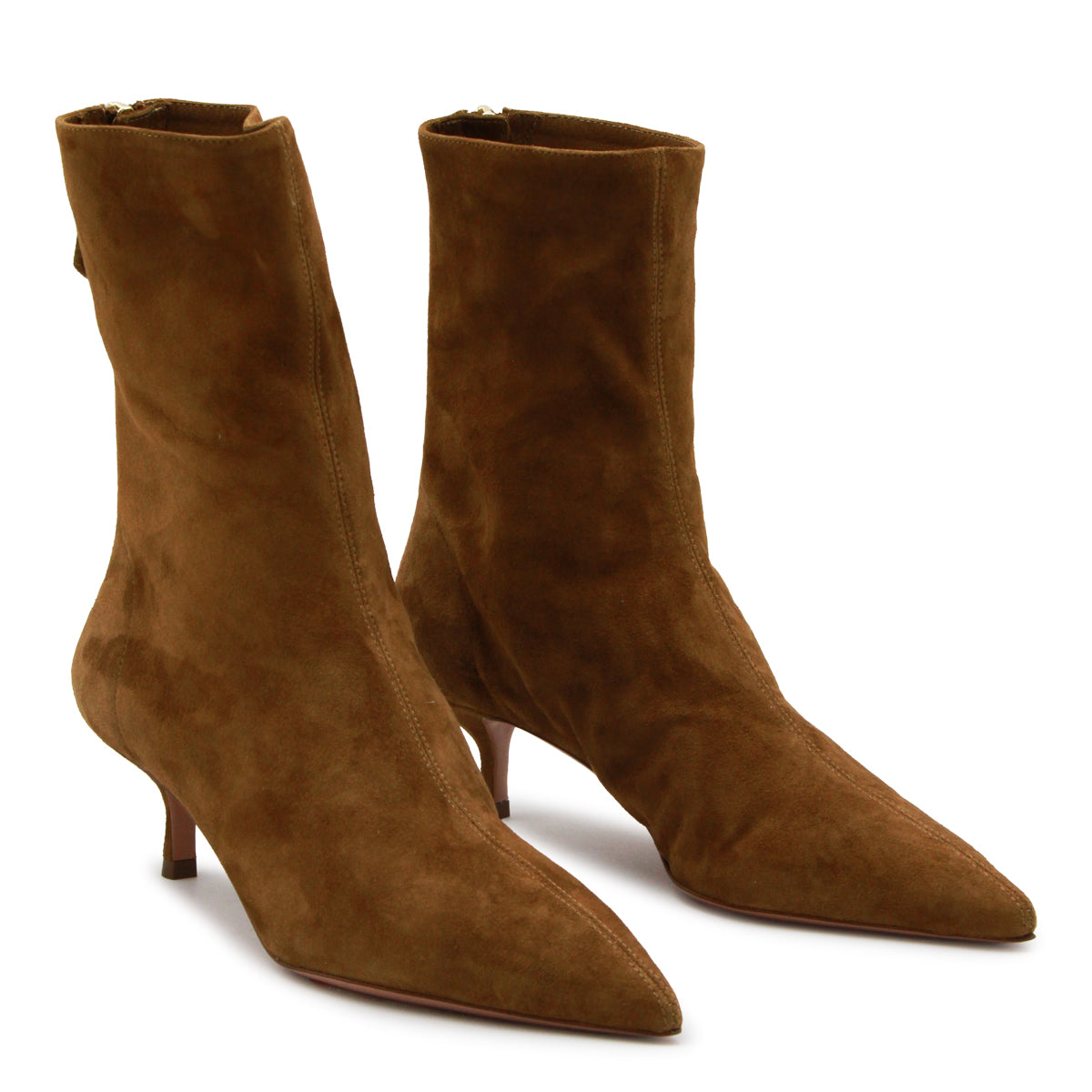 BROWN LEATHER MONTMARTRE 50 BOOTS