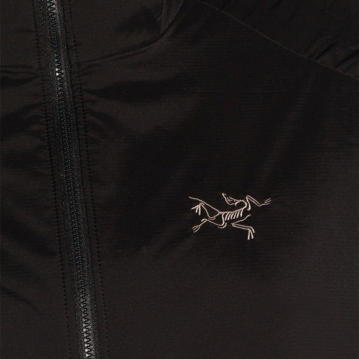 BLACK NYLON ATOM CASUAL JACKET