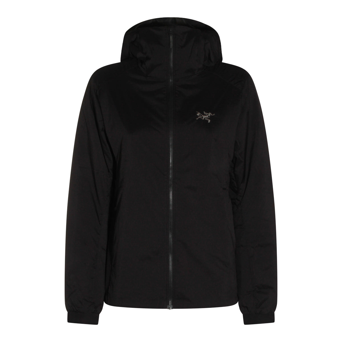 BLACK NYLON ATOM CASUAL JACKET
