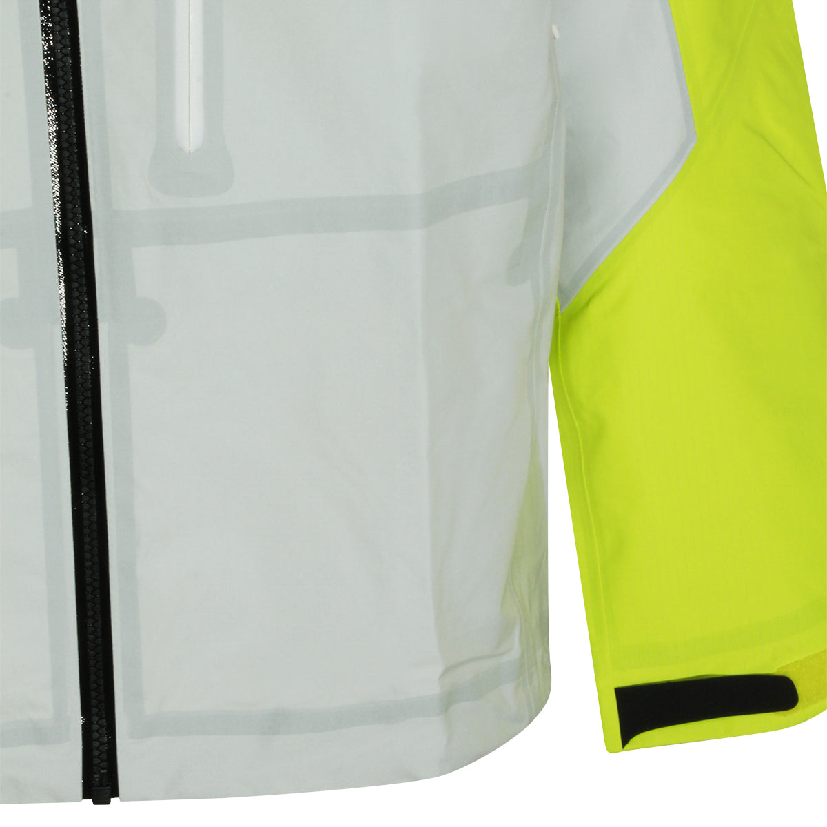 YELLOW AND GREY NYLON CASUAL JACKET