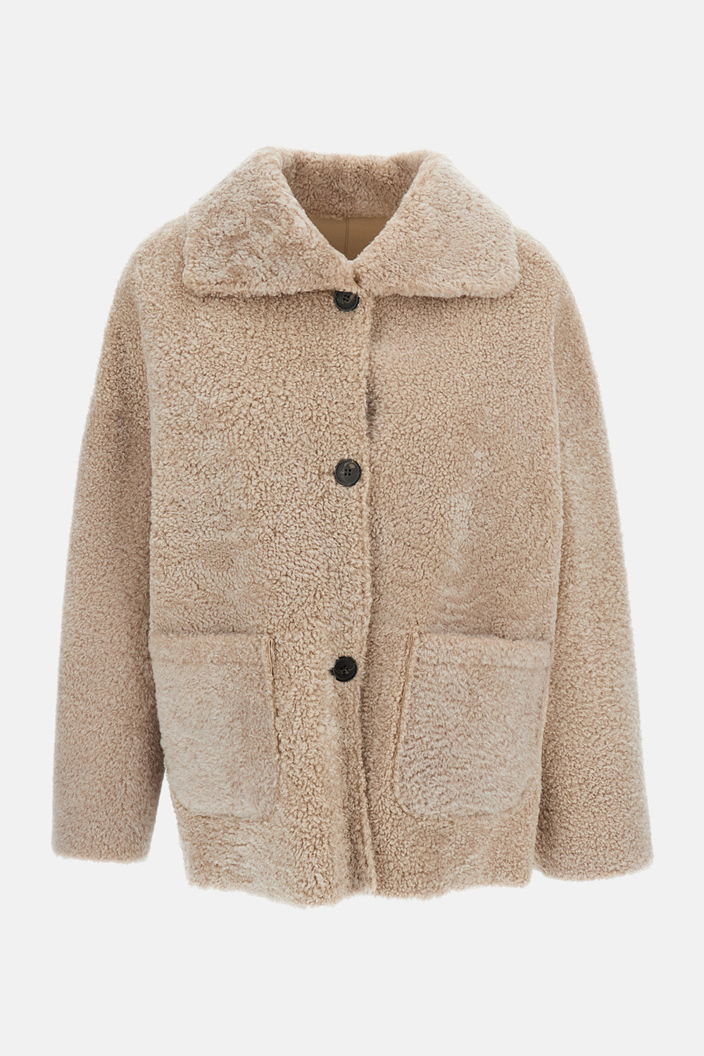 ISABELLA REVERSIBLE NAPPA SHERALING JACKET