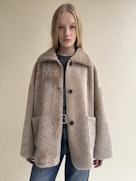ISABELLA REVERSIBLE NAPPA SHERALING JACKET