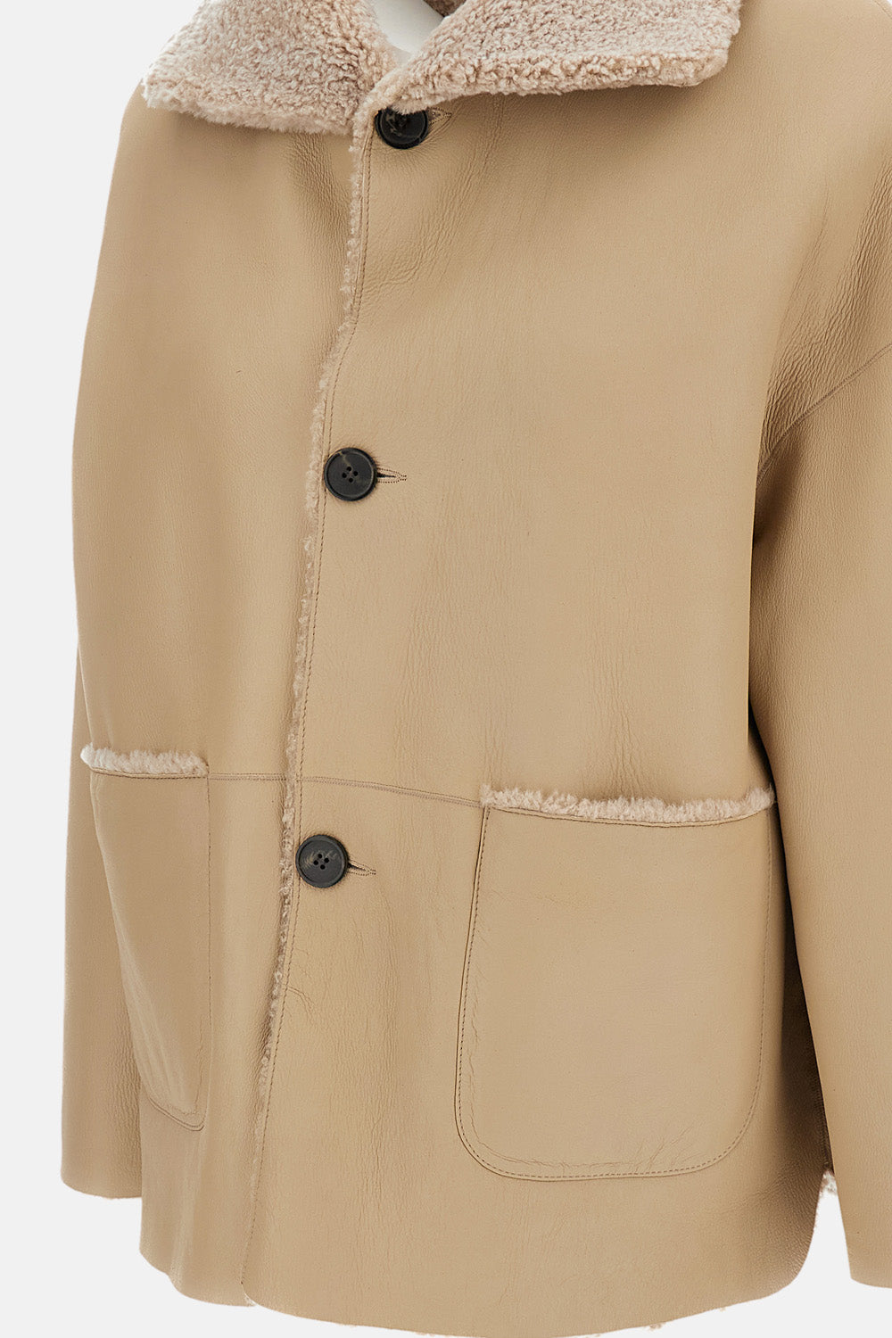 ISABELLA REVERSIBLE NAPPA SHERALING JACKET