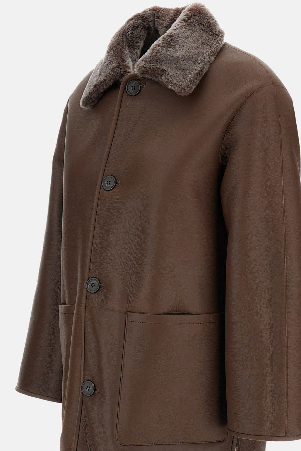 NICOLA REVERSIBLE NAPPA SHEARLING JACKET