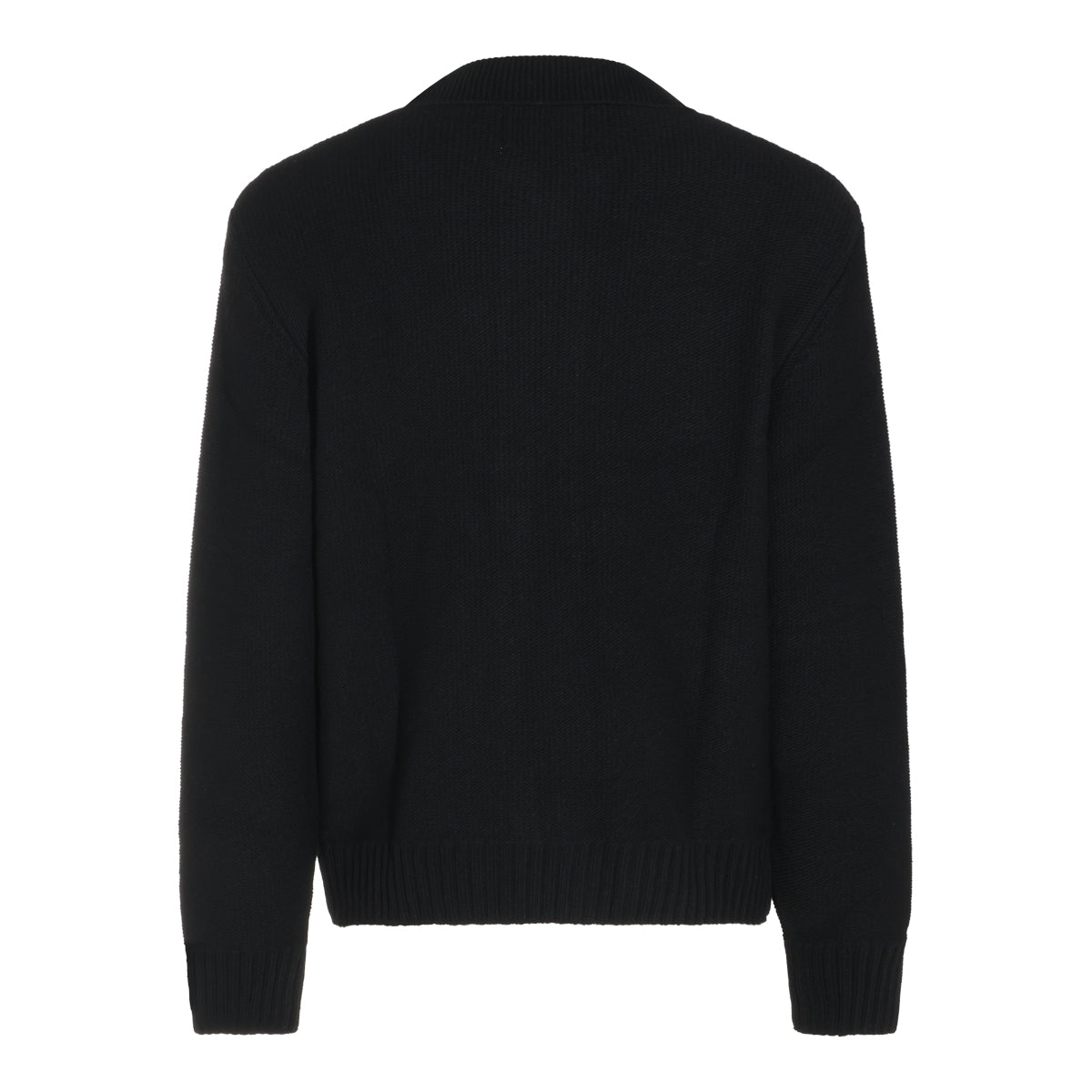 BLACK WOOL KNITWEAR