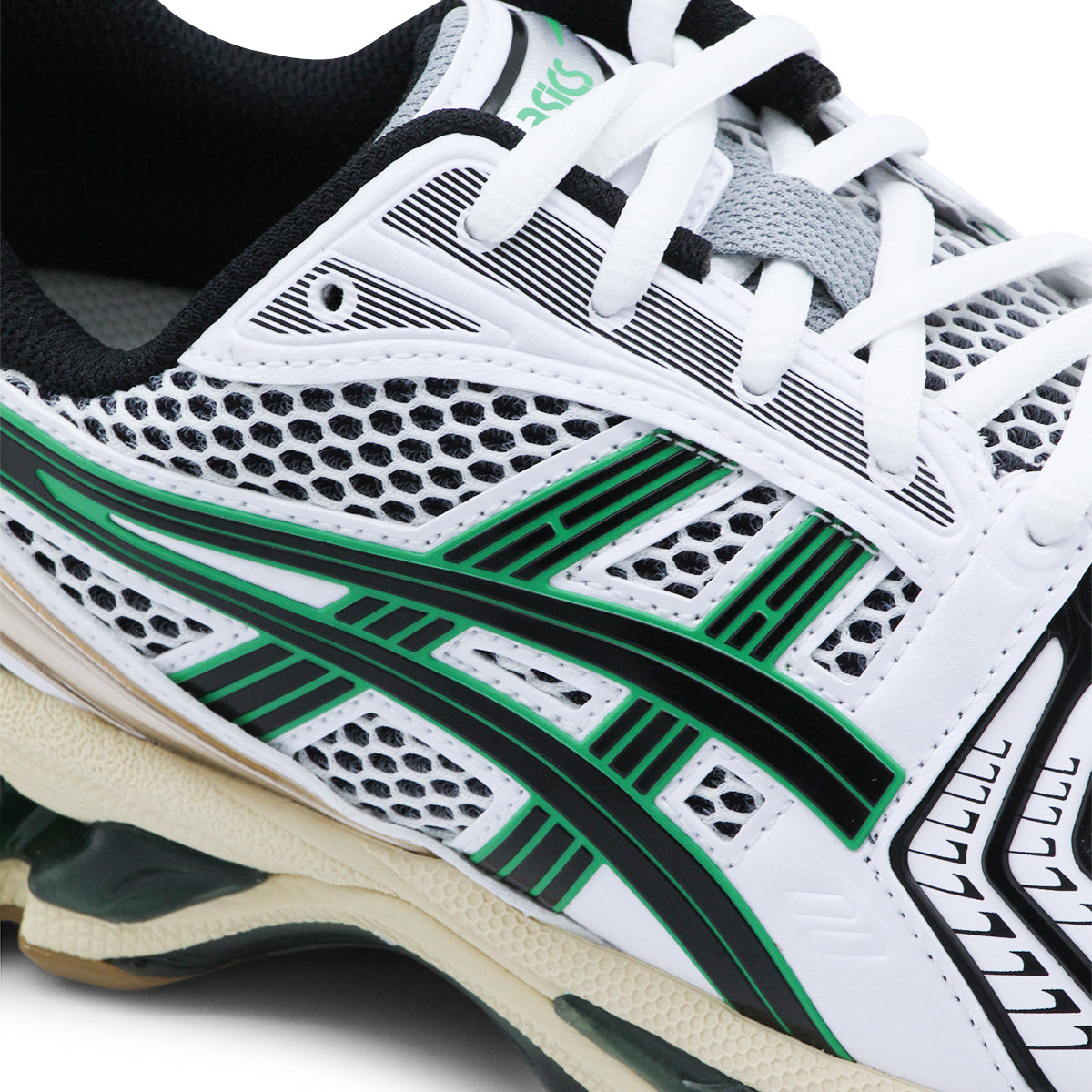 WHITE AND HINOKI BEIGE GEL KAYANO 14 SNEAKERS