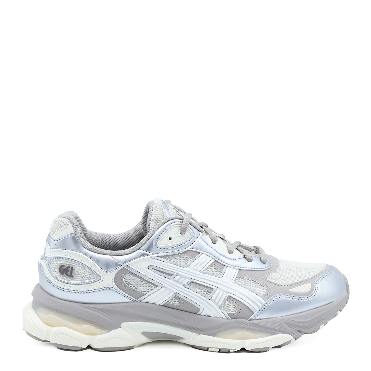 SMOKE GREY AND PURE SILVER GEL NYC 2.0 SNEAKERS