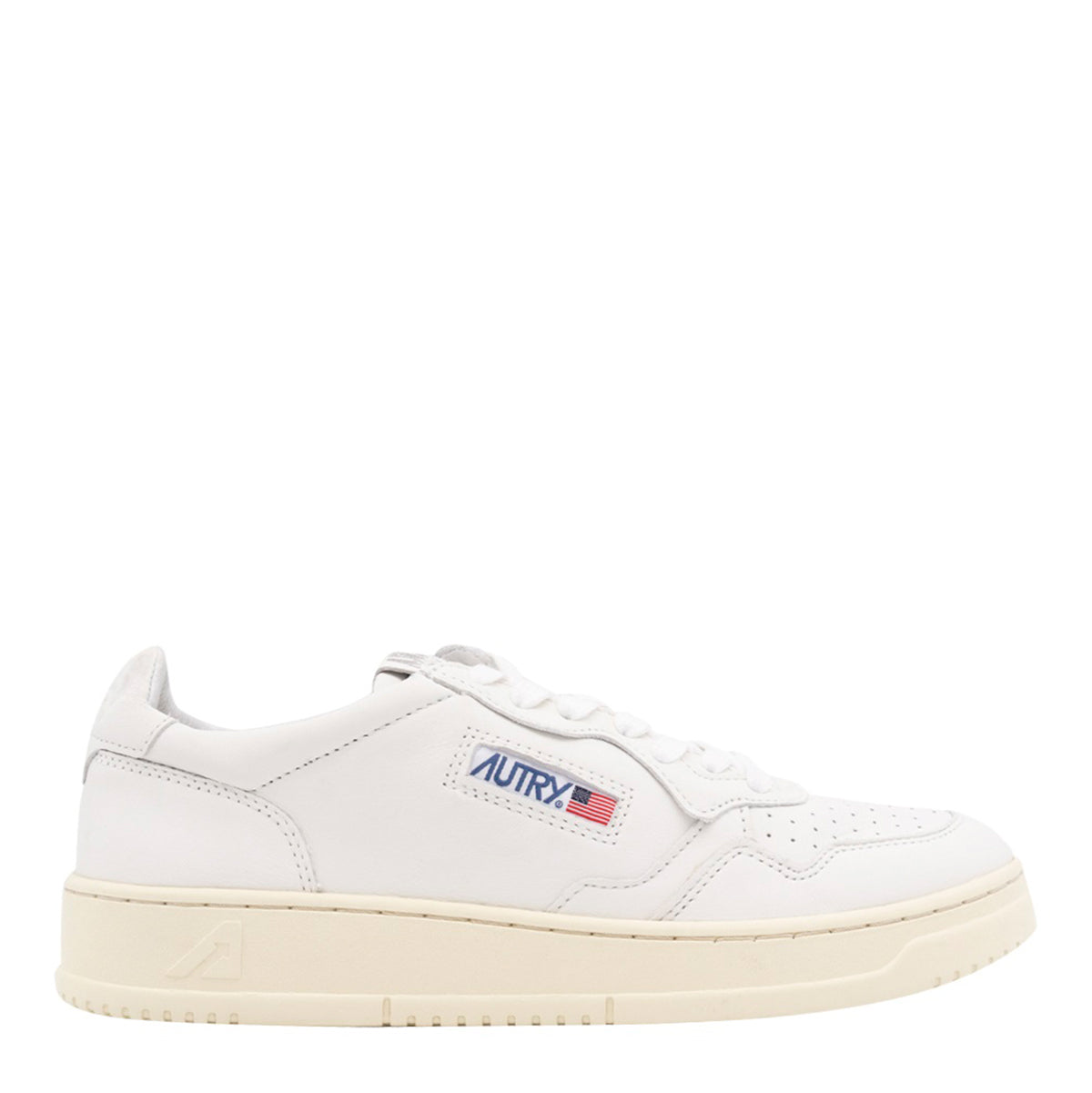GOAT WHITE LEATHER 01 LOW SNEAKERS