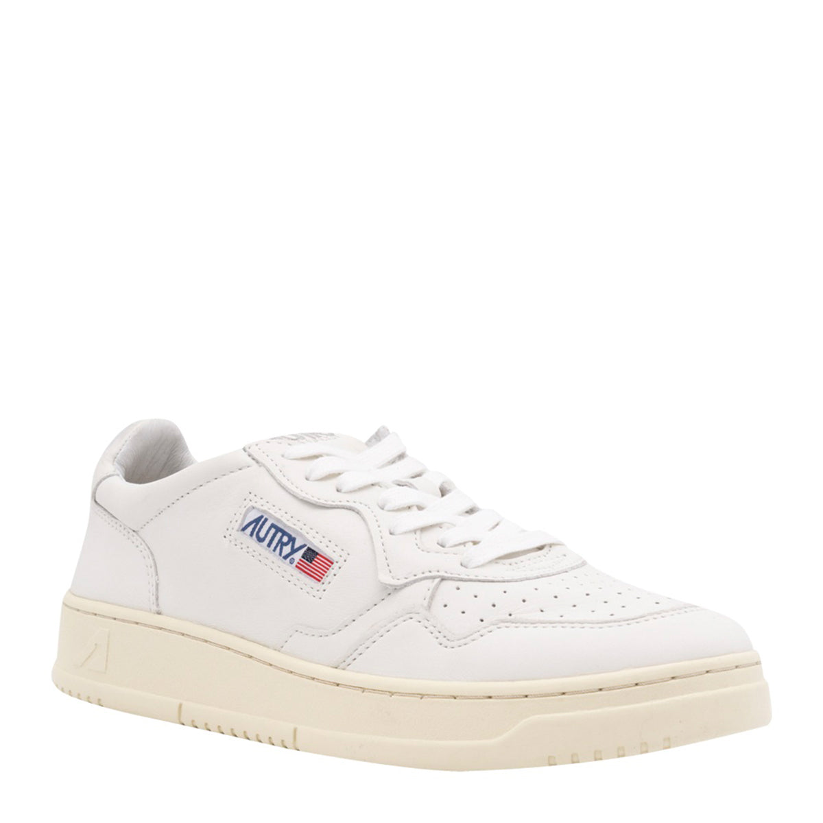 GOAT WHITE LEATHER 01 LOW SNEAKERS