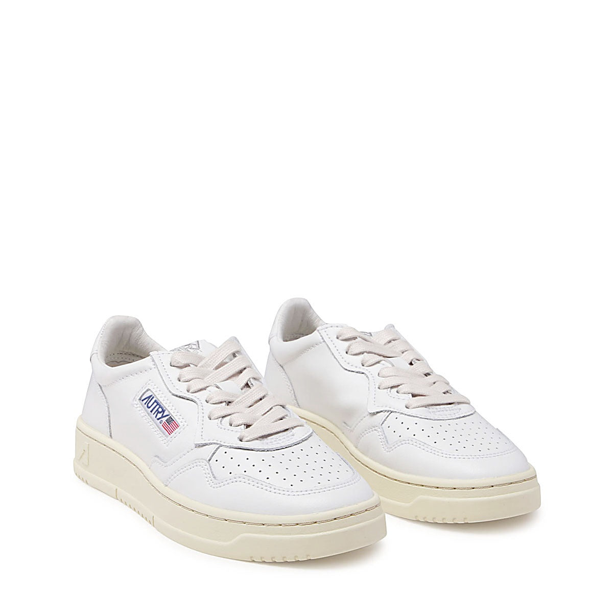 WHITE LEATHER 01 LOW SNEAKERS