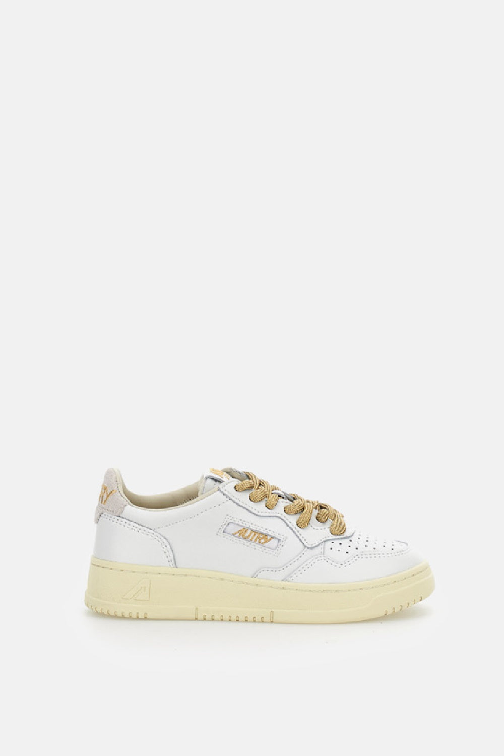 LEATHER SNEAKERS MEDALIST LOW WITH LUREX
