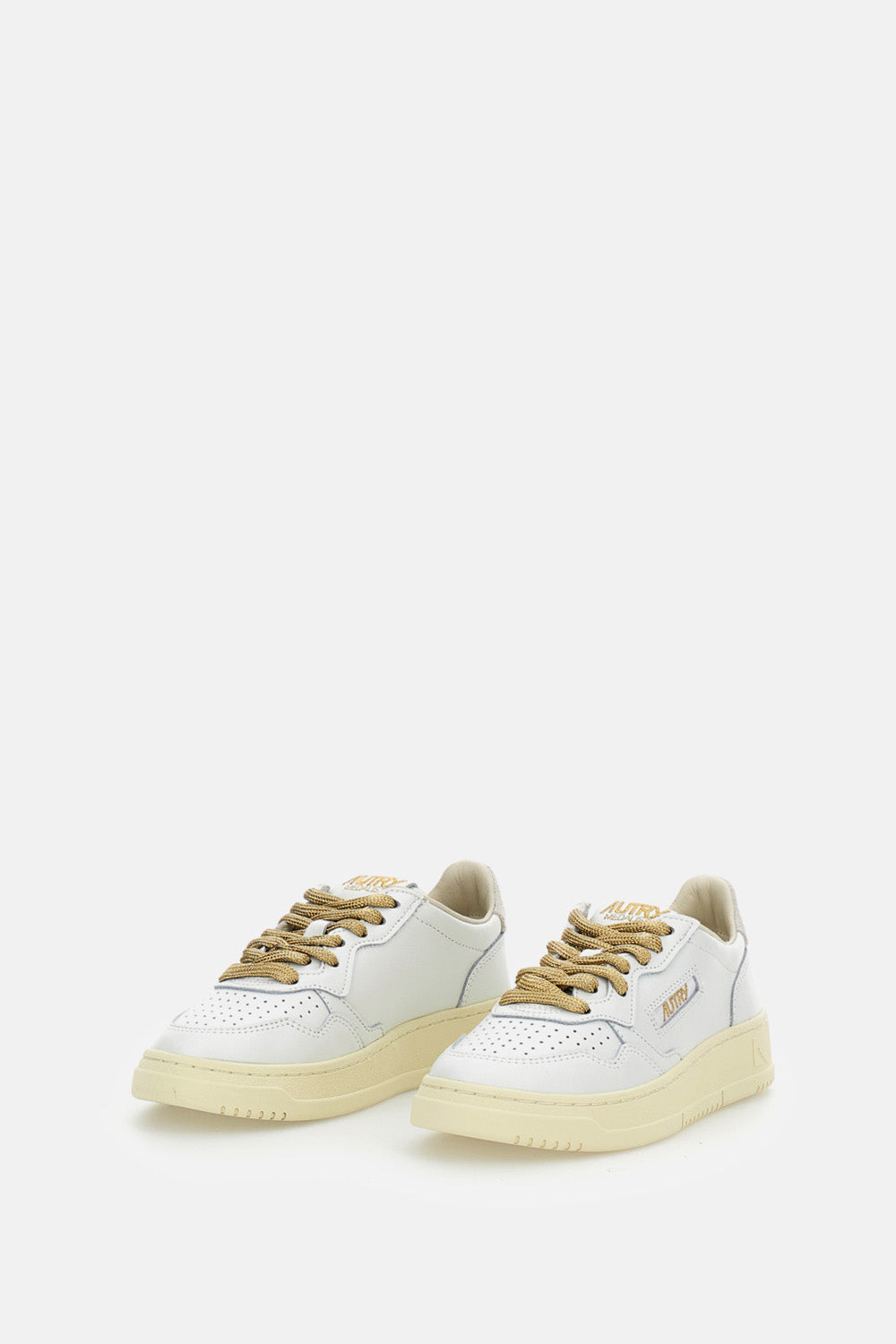 LEATHER SNEAKERS MEDALIST LOW WITH LUREX