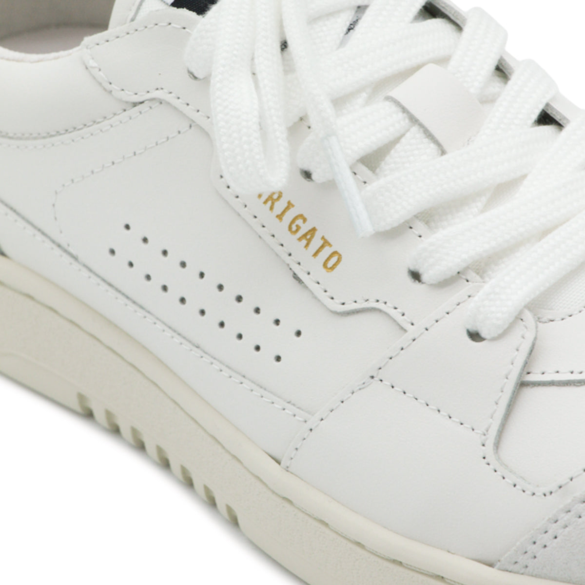 WHITE LEATHER DICE SNEAKERS