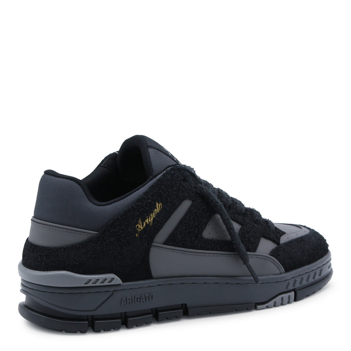 BLACK LEATHER SNEAKERS